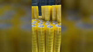 黄色の梱包テープ強力シール安全ボックス