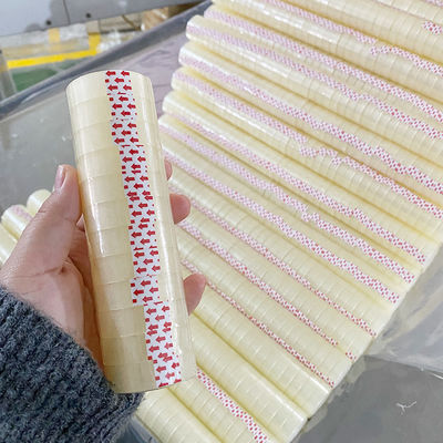 良い価格 22年 工場 ステーショナリーテープ 透明 黄色い カスタム オンライン