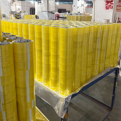 良い価格 透明 黄色 強い粘着性 BOPP 輸送用 梱包テープ オンライン