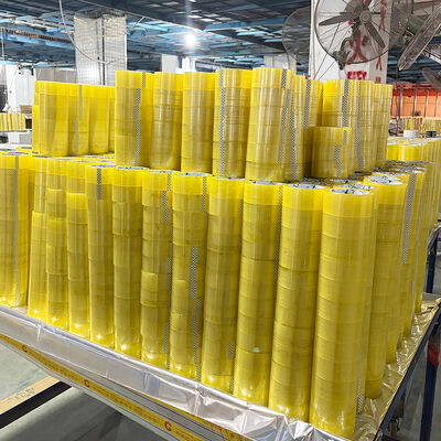 良い価格 透明 黄色い 強い 粘着性 防水 梱包テープ オンライン